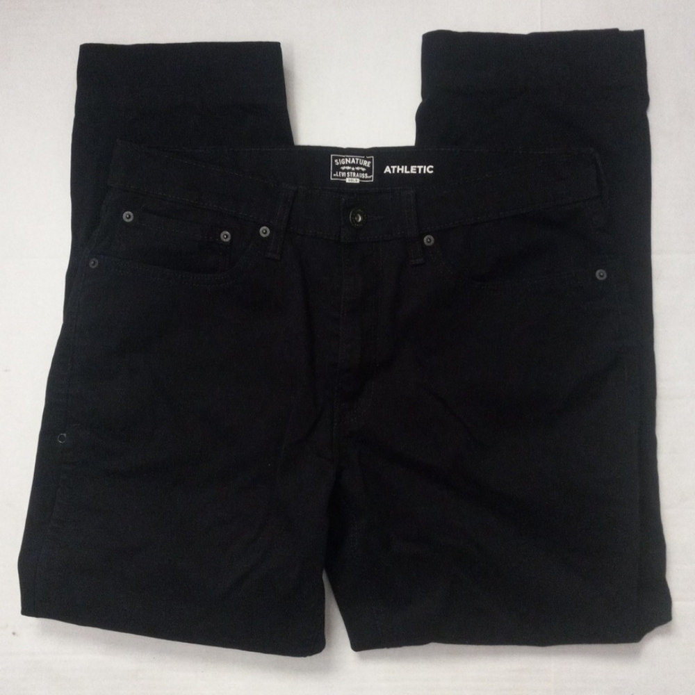 Levi's Strauss Signature Gold Athletic Fit Black Jeans 34x30